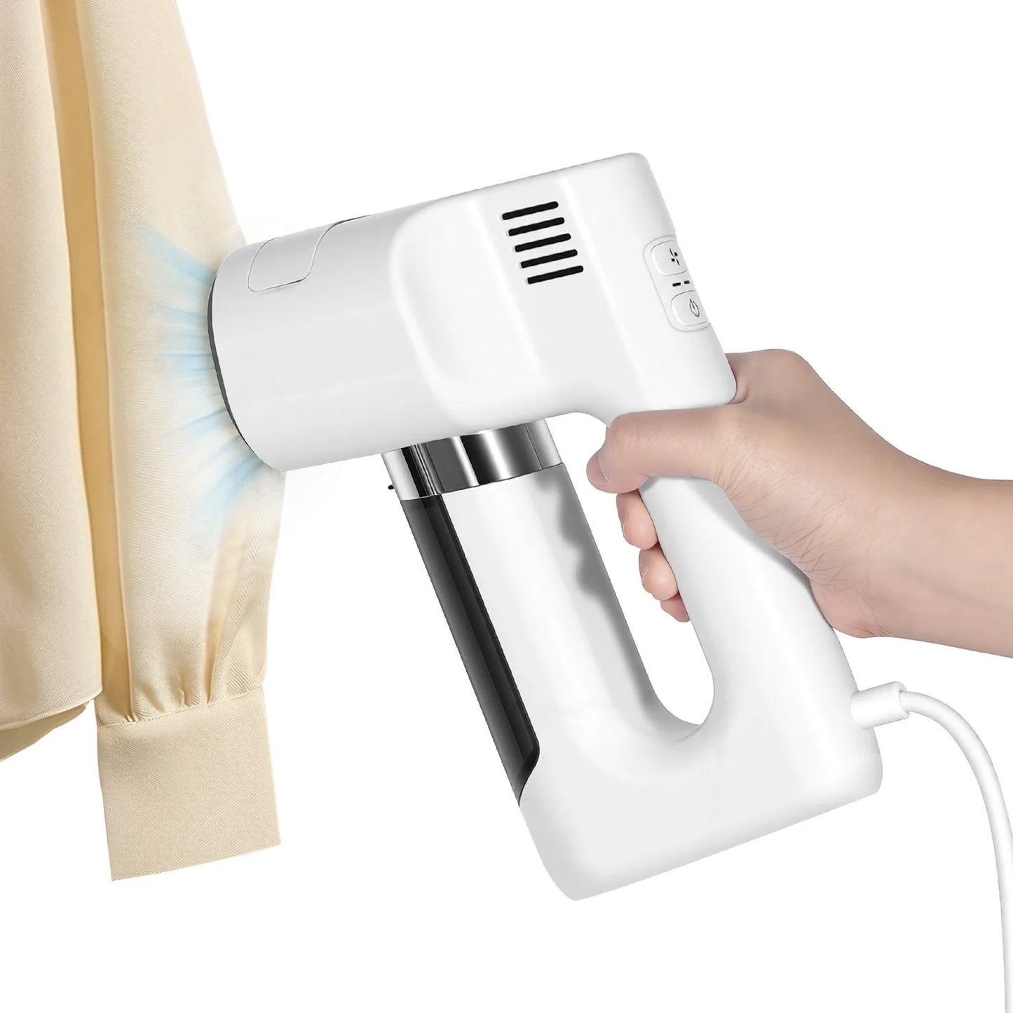 Vacuum Steamer,1200W 3500Pa Suction Handheld Clothes Steamer with 2 Levels of Suction Handheld Steam Iron for Home Dry&Wet Iron