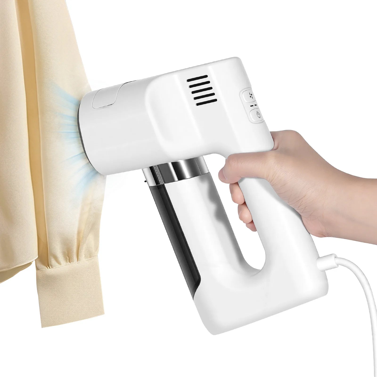 Vacuum Steamer,1200W 3500Pa Suction Handheld Clothes Steamer with 2 Levels of Suction Handheld Steam Iron for Home Dry&Wet Iron