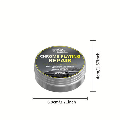 All-Vehicle Chrome Revitalizer: Oxidation Remover with Sponge - Brings Back Shine