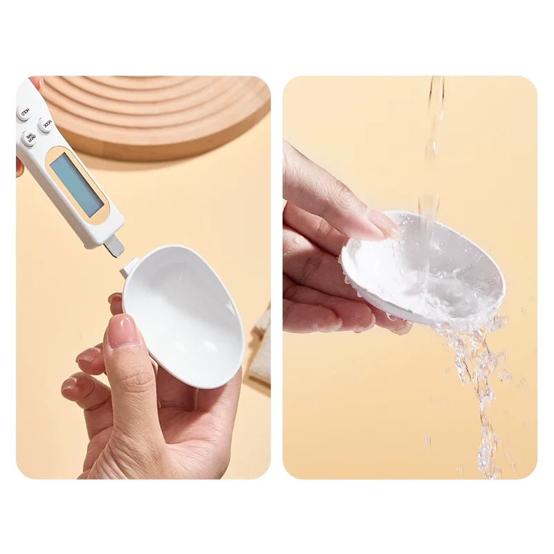 LCD Digital Measurement Adjustable Weighing Spoon Kitchen Scale Electronic Measuring Spoon Coffee Powder Scale Baking Scale